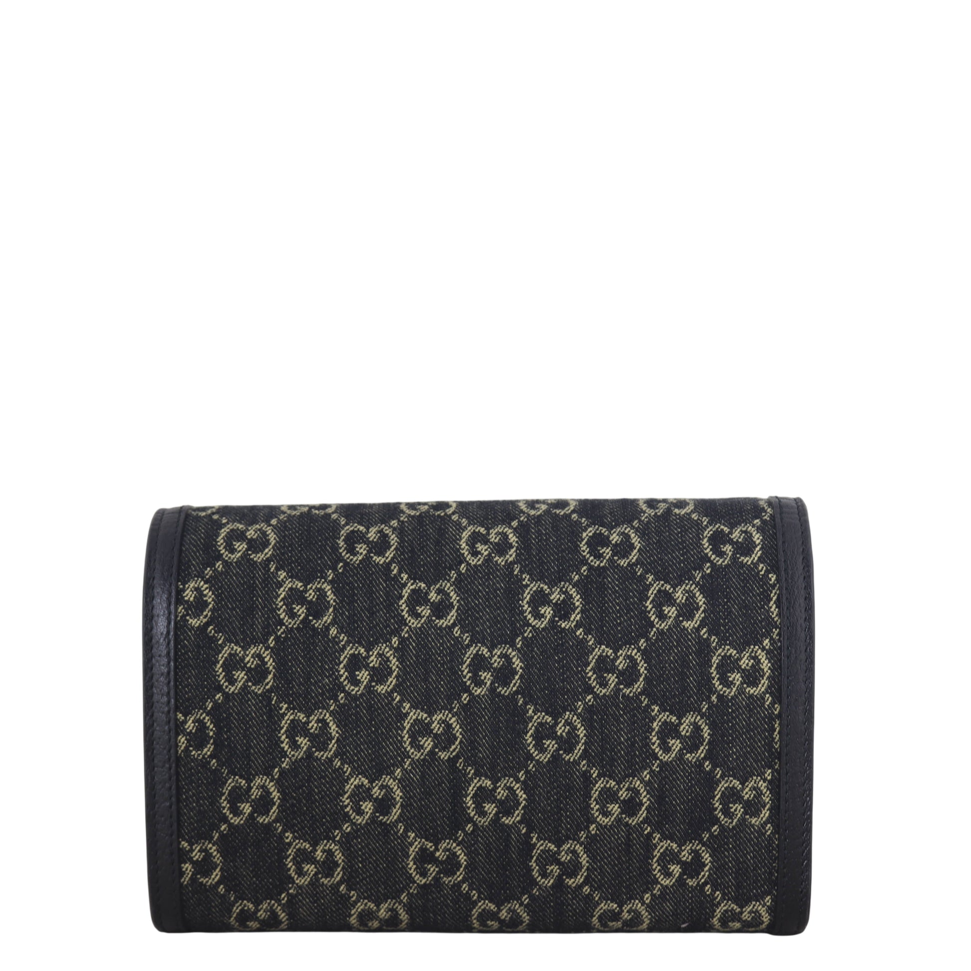 Gucci Dionysus GG Denim Chain Wallet