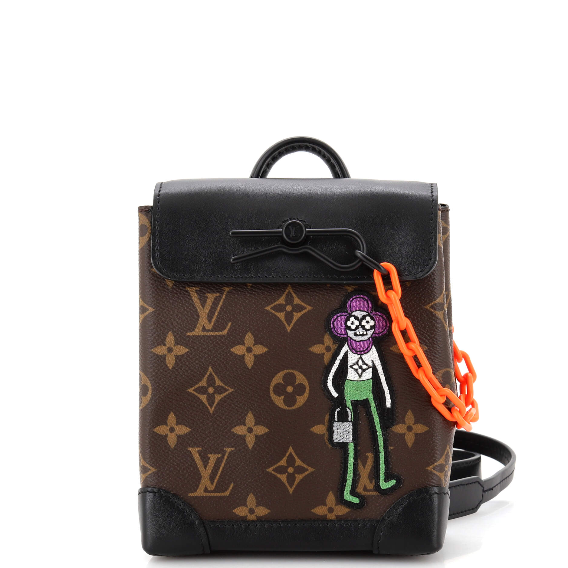 Louis Vuitton LV Steamer Bag With Lv Friends Patch Canvas Monogram Travel Bag