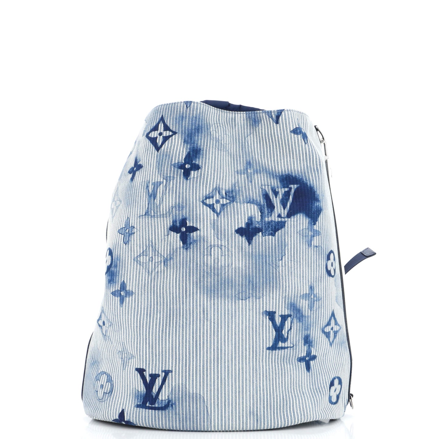 Louis Vuitton Sac Marin Bag Limited Edition Watercolor Stripes Denim Monogram Backpack