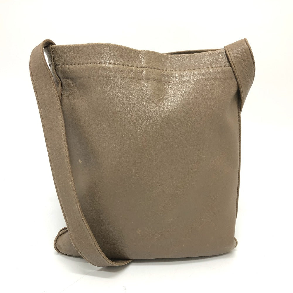 Shoulder Bag Crude Cell Leather Brown