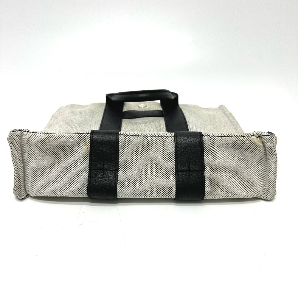 Hermes Tote Bag Toile Sac Arne Pm Leather Gray