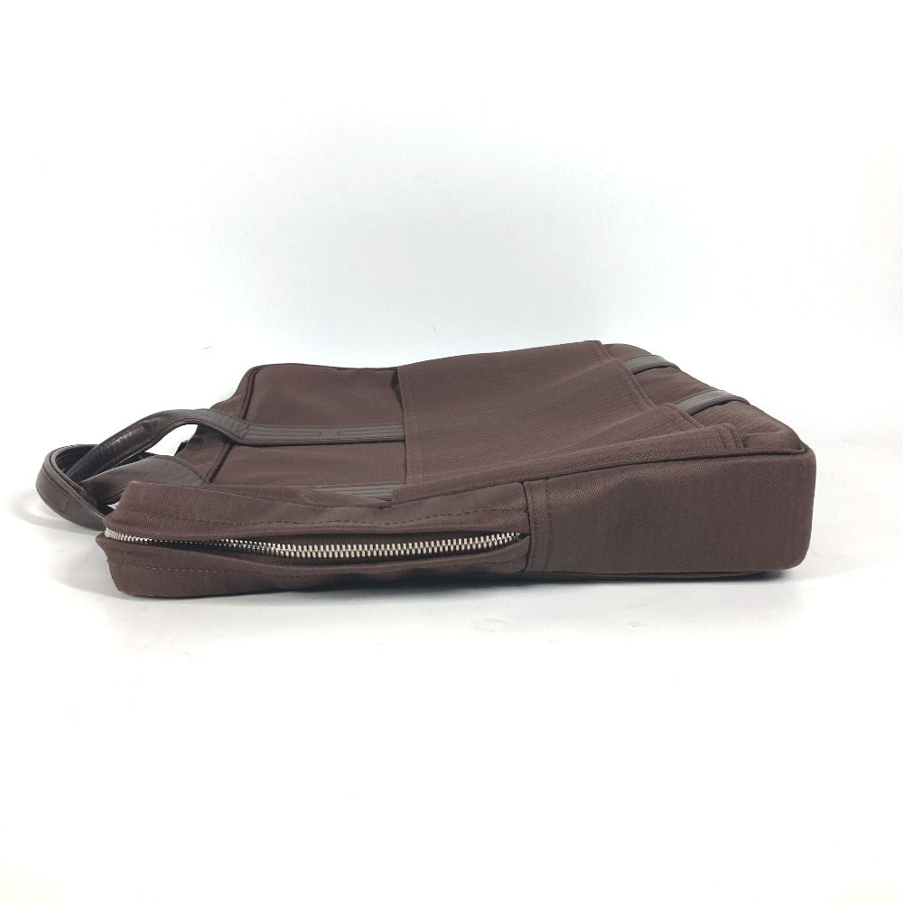 Hermes Business Bag Shoulder Acapulco Odinatur Nylon Brown Shoulder Bag