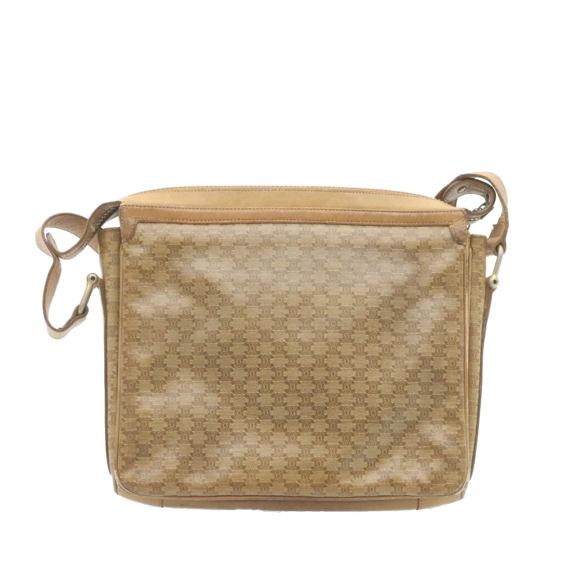 Luxury Macadam Shoulder Bag Coated Canvas Beige