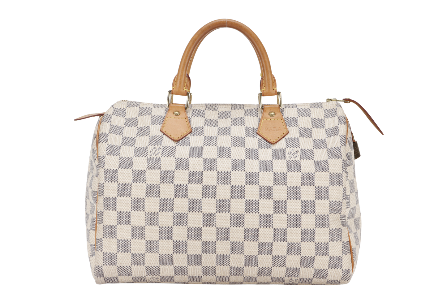 LOUIS VUITTON N41370 SPEEDY 30 DAMIER AZUR WITH LOCK ONLY NO KEY