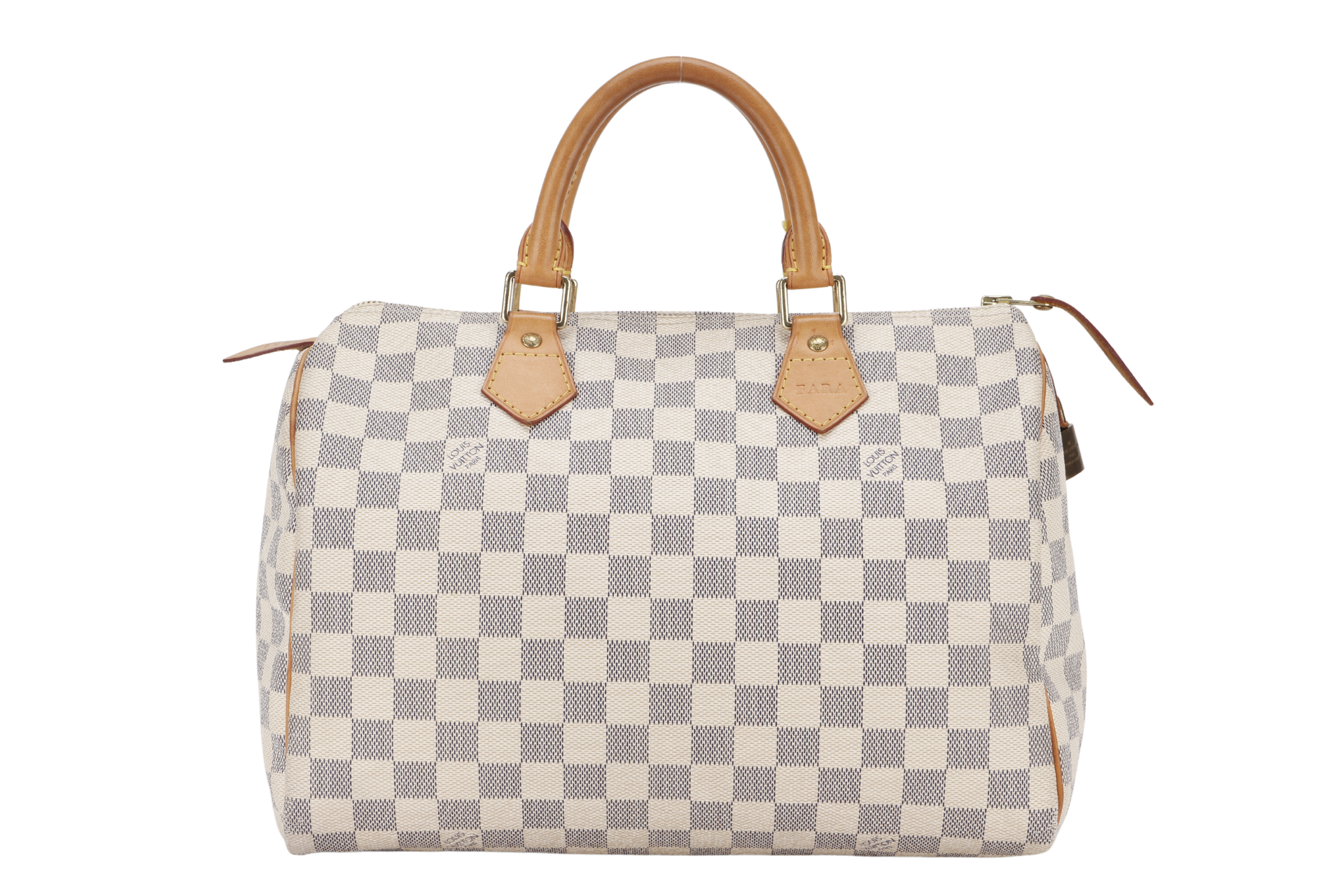 LOUIS VUITTON N41370 SPEEDY 30 DAMIER AZUR WITH LOCK ONLY NO KEY