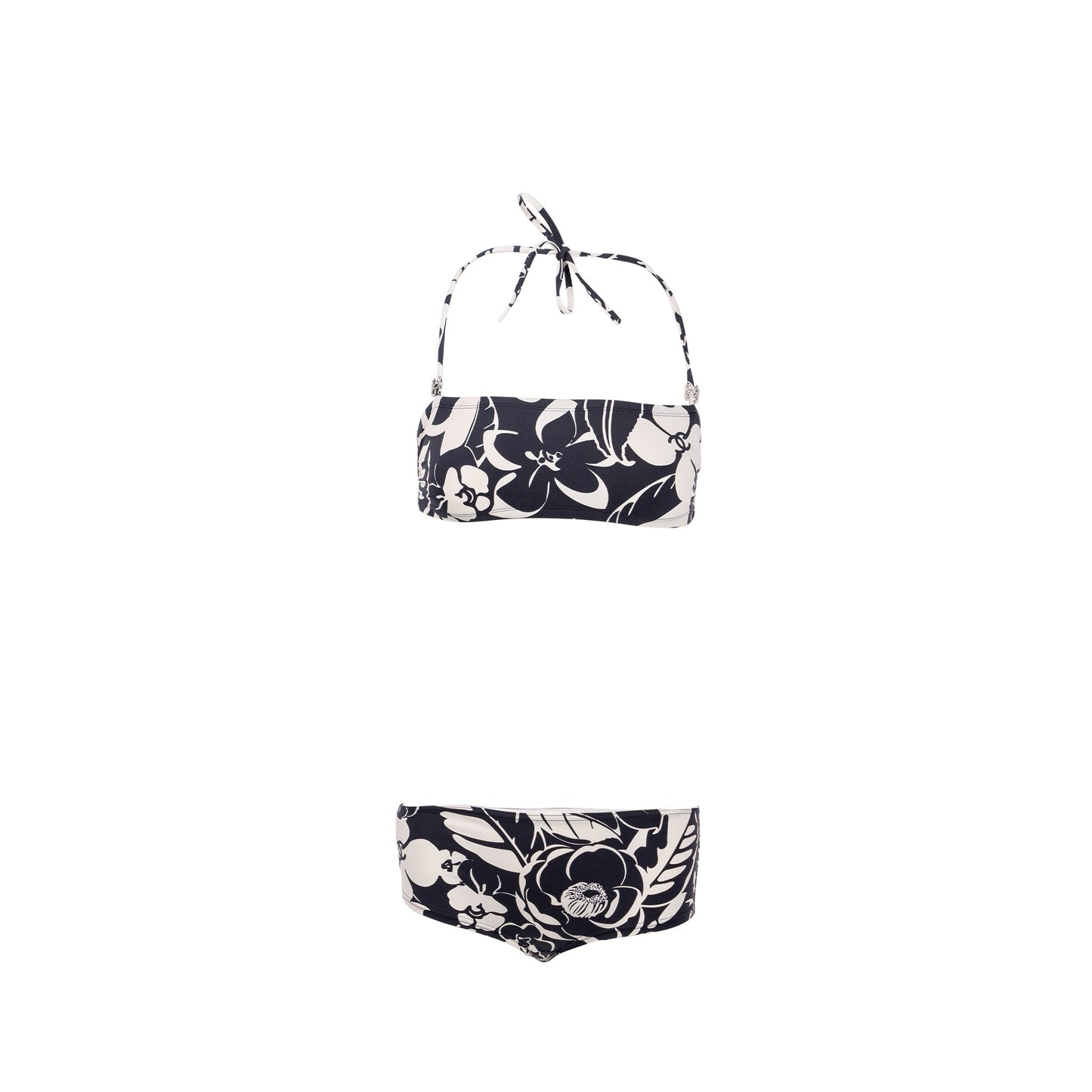Chanel amide Elastane Navy Sell a set Ivory Handbag