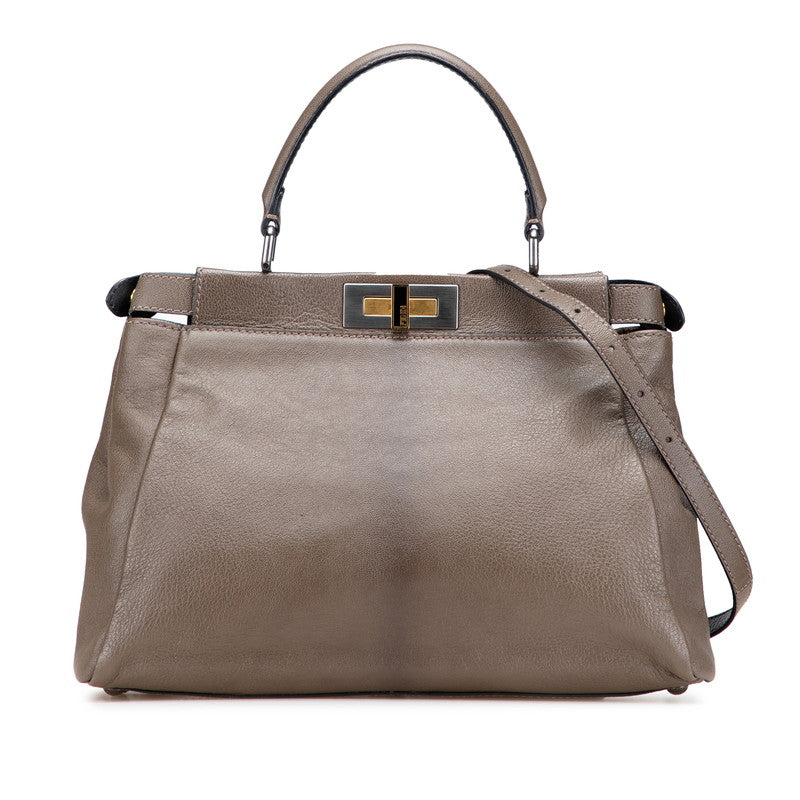 Fendi Peekaboo 2Way Bag Leather Travel Bag 2Way Bag 1
