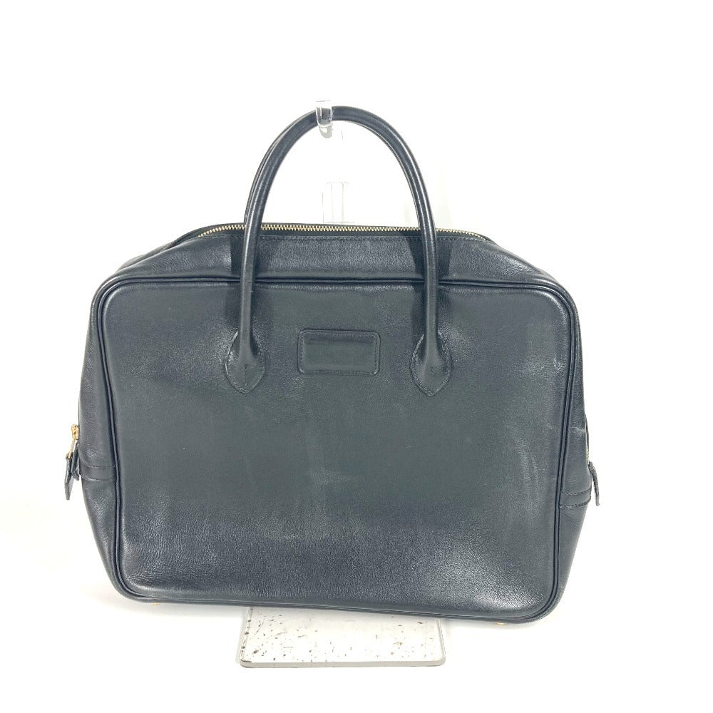 Business Bag Eiffel Mens Leather Black Travel Bag