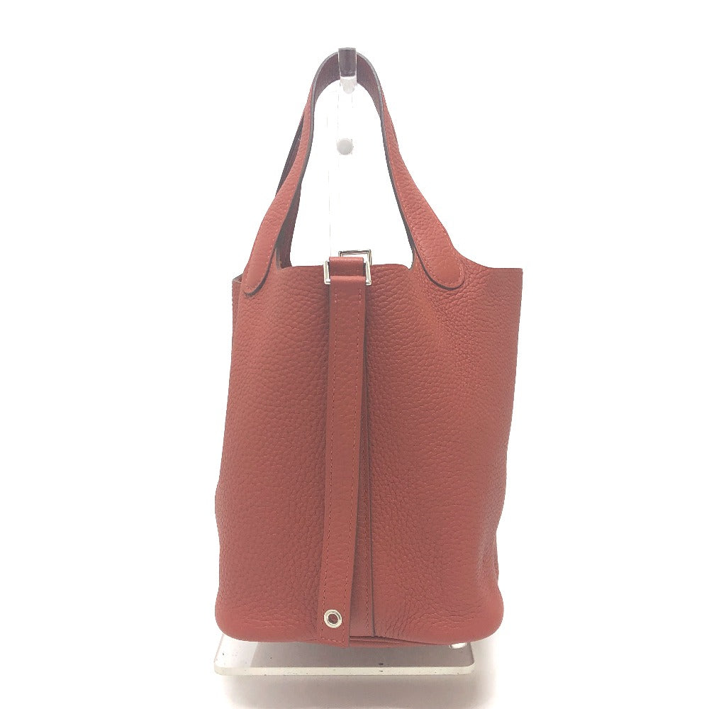Hermes Handbag Taurillon Clemence Picotan Lock Pm Women Red Travel Bag 2814 22532 1