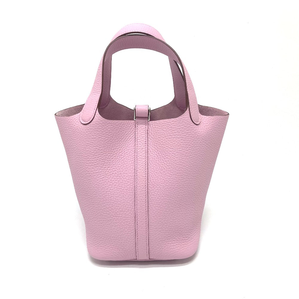 Taurillon Clemence Picotan Lock Pm Pink Travel Bag