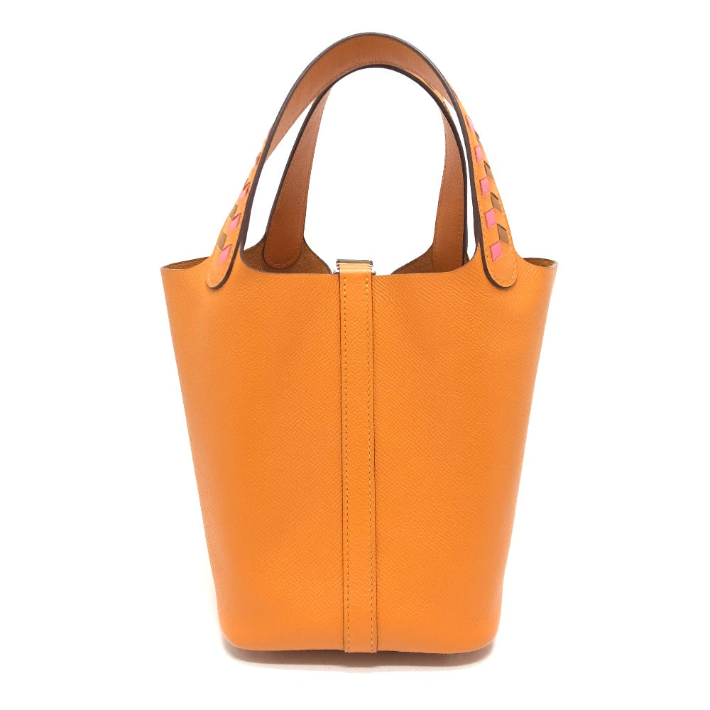 Epsom Orange Picotan Lock Pm Tresage Travel Bag