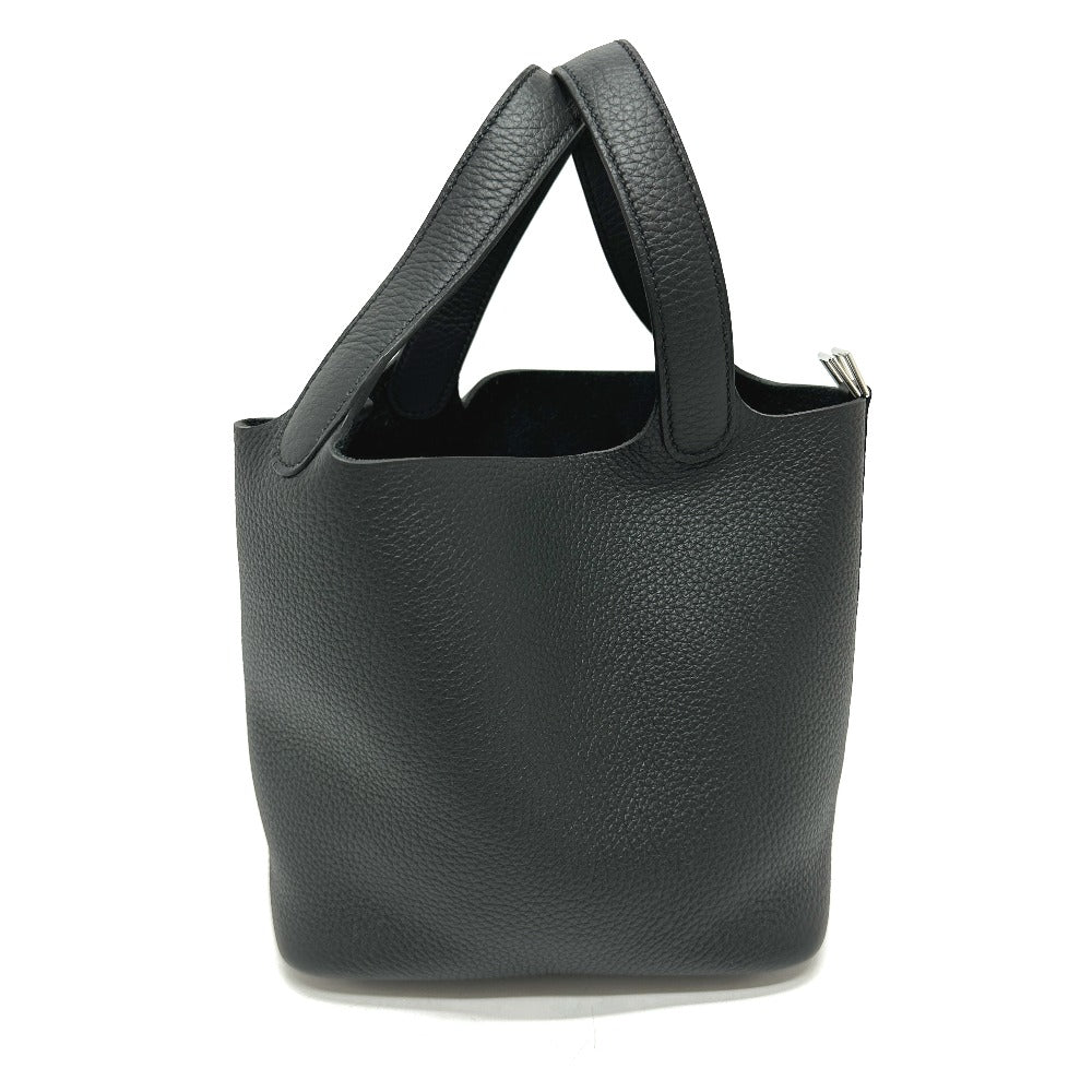 Hermes Handbag Taurillon Clemence Picotan Lock Pm Women Black Travel Bag 2814 24434 1