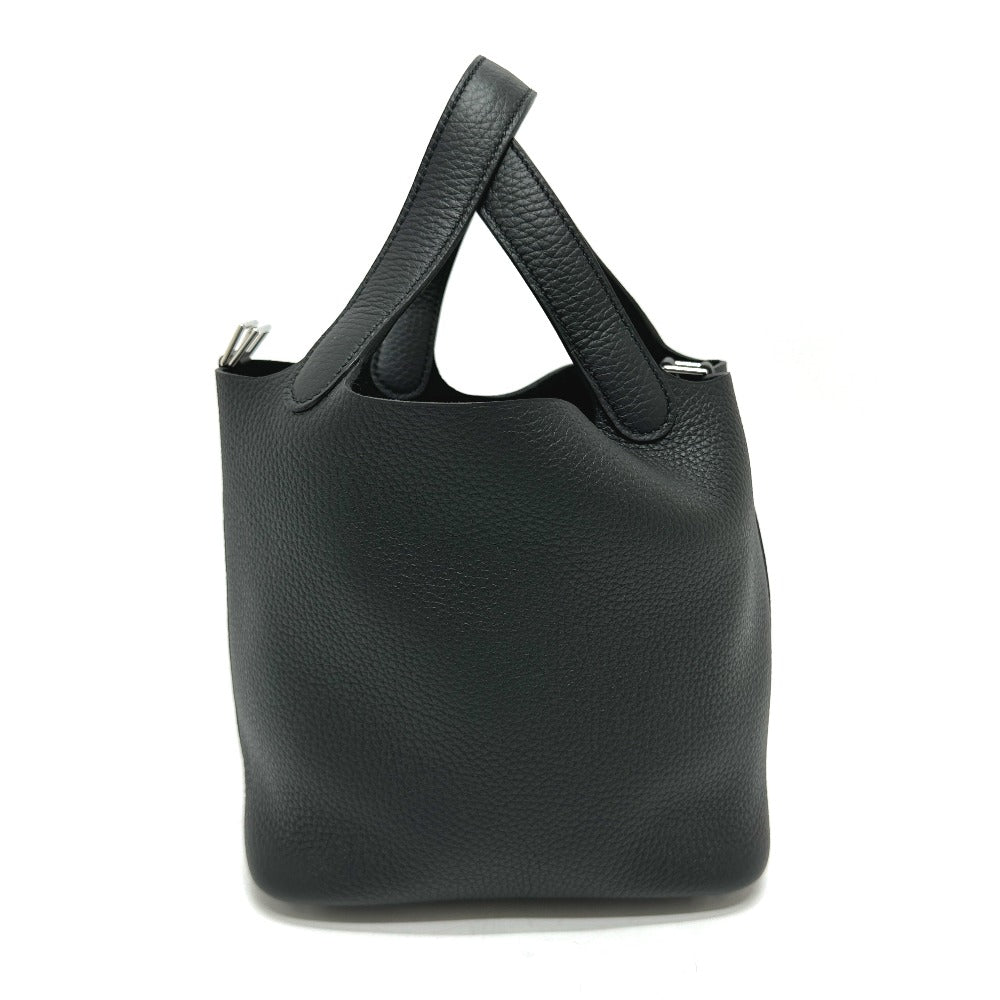 Hermes Handbag Taurillon Clemence Picotan Lock Pm Women Black Travel Bag 2814 24434 1