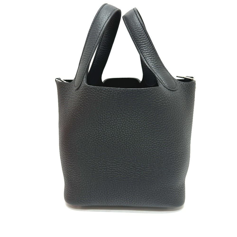 Taurillon Clemence Picotan Lock Pm Women Black Travel Bag