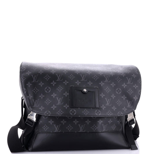 Louis Vuitton Voyager Messenger Bag Eclipse Mm Canvas Monogram Shoulder Bag