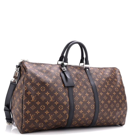 Louis Vuitton Keepall Bandouliere Bag Macassar Canvas Monogram Travel Bag Canvas 552817872