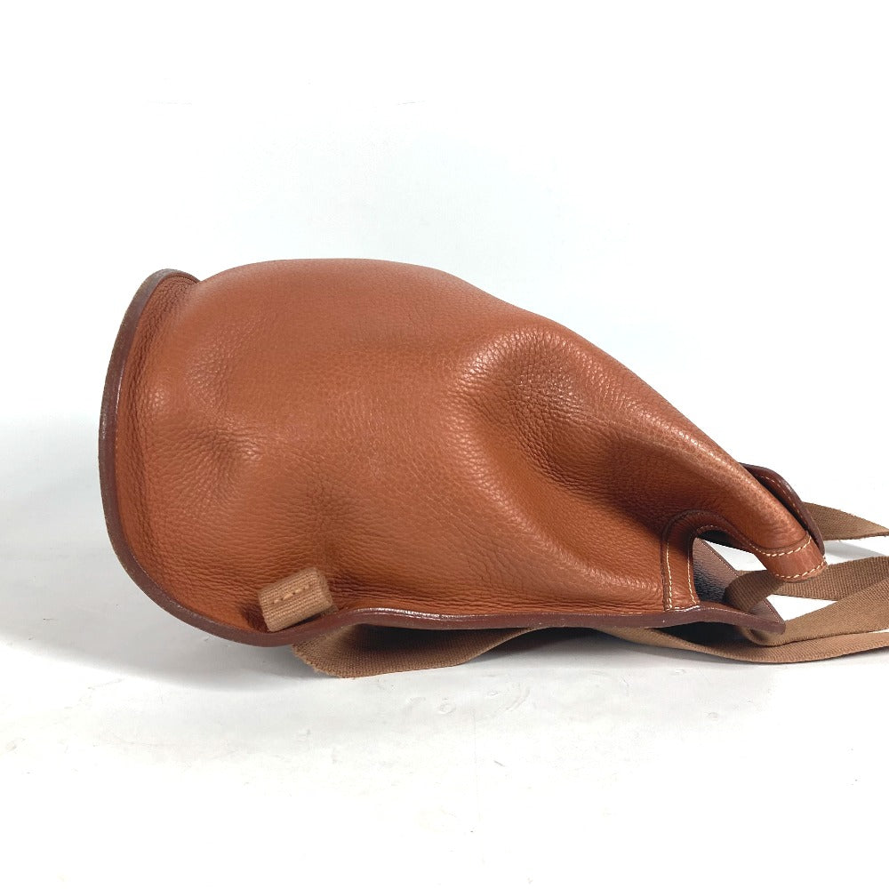 Hermes Backpack Sherpa Pm Women Leather Brown