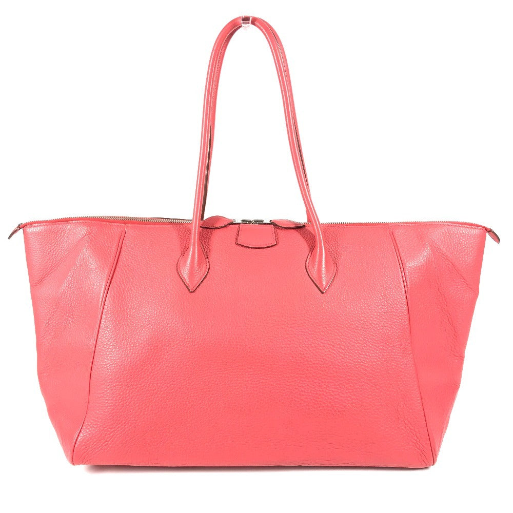 Boston Duffel Bag Taurillon Clemence Parinobe Bay Red Travel Bag