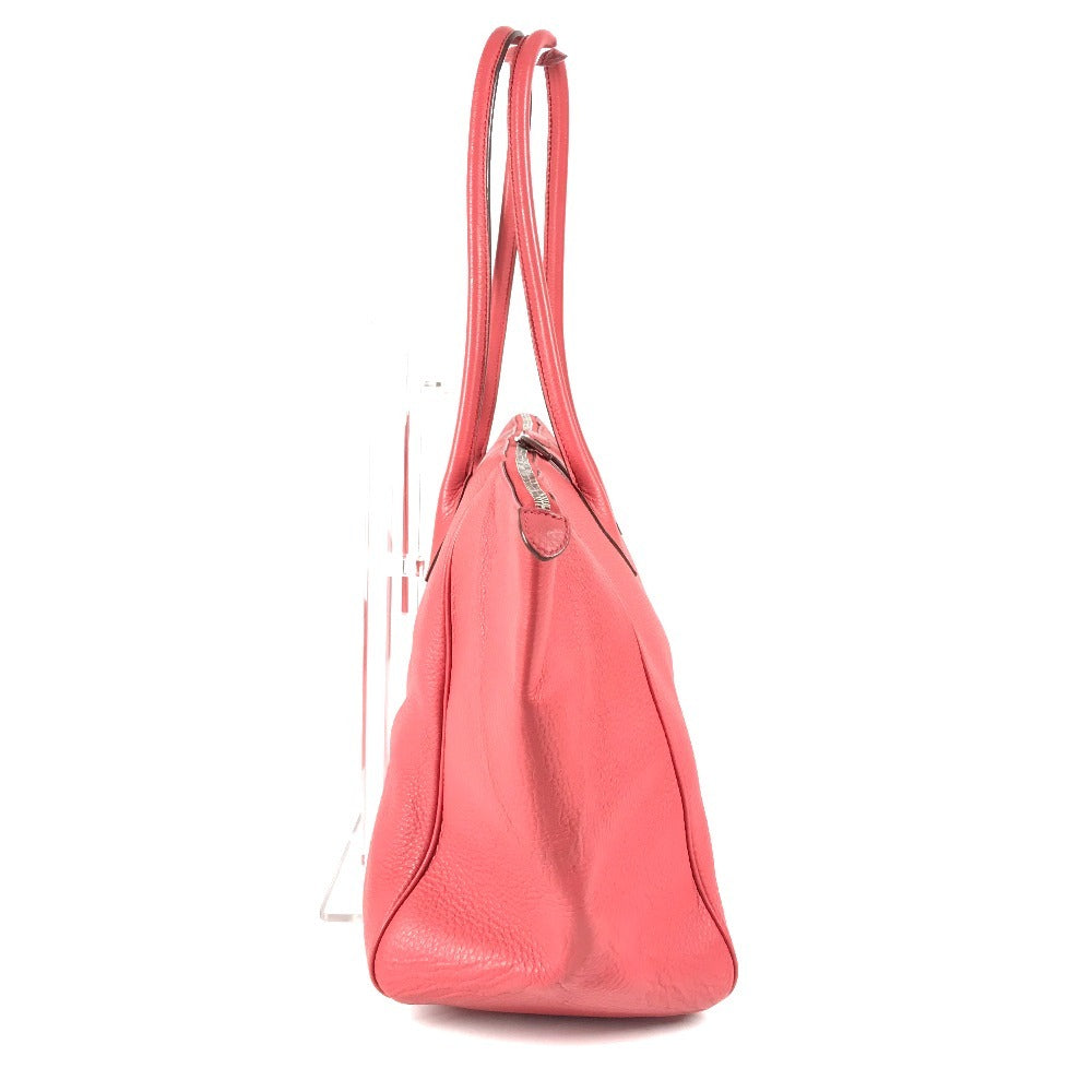 Boston Duffel Bag Taurillon Clemence Parinobe Bay Red Travel Bag