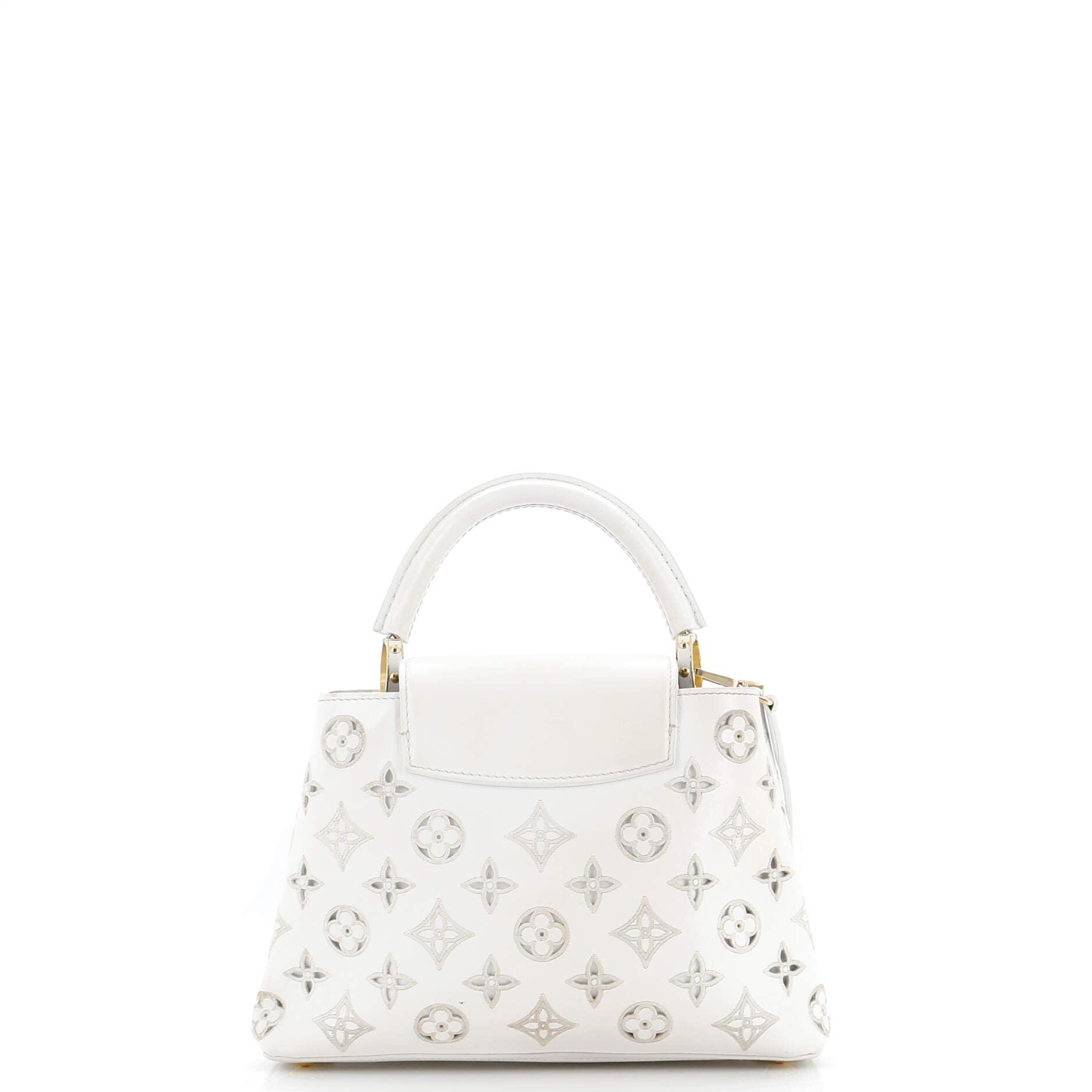 Louis Vuitton Capucines Bag Cutout Broderie Bb Leather Monogram Travel Bag