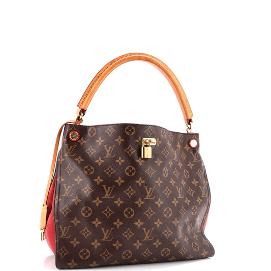 Louis Vuitton Gaia Handbag Canvas Monogram Travel Bag