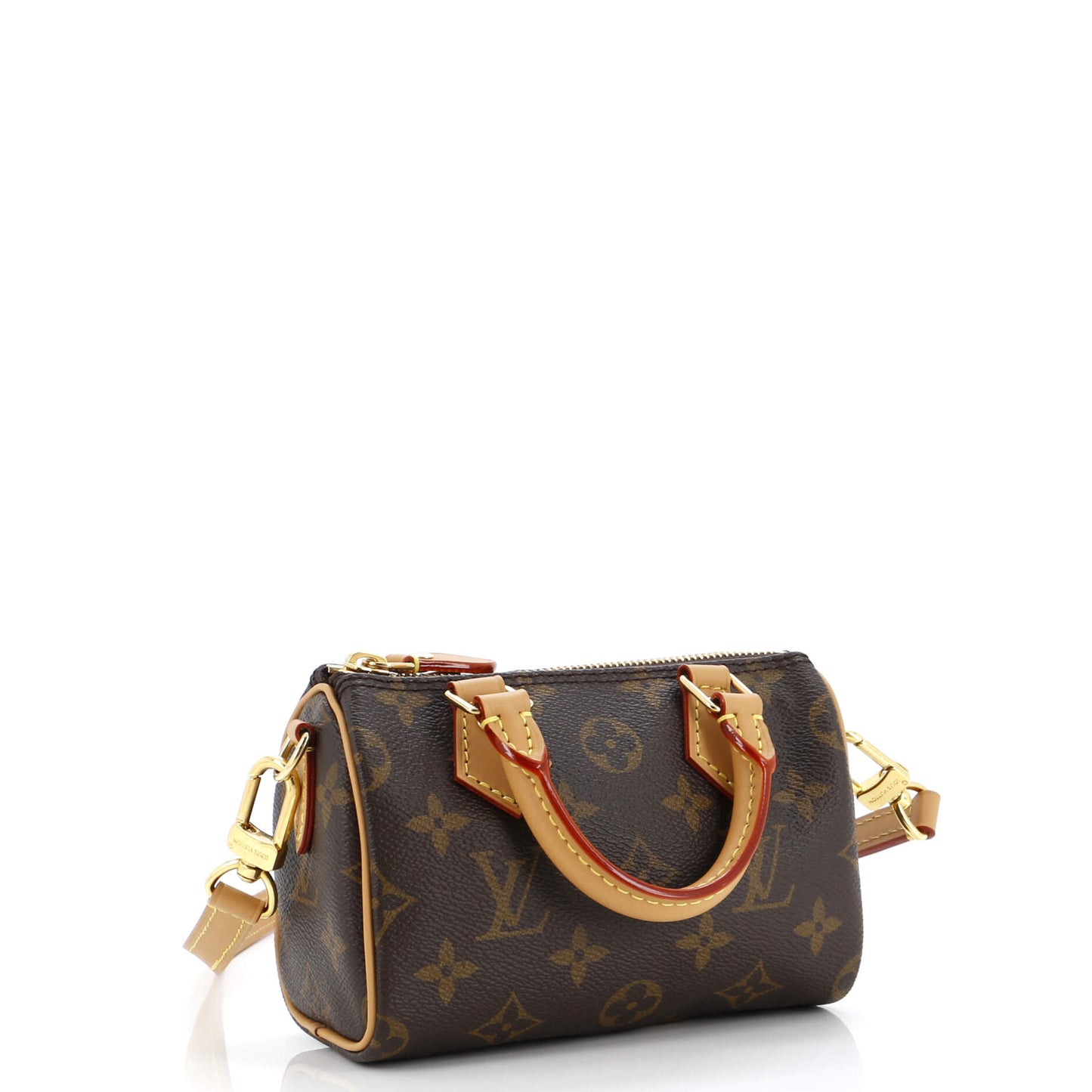 Louis Vuitton Speedy Bandouliere Nm Bag Nano Canvas Monogram Shoulder Bag