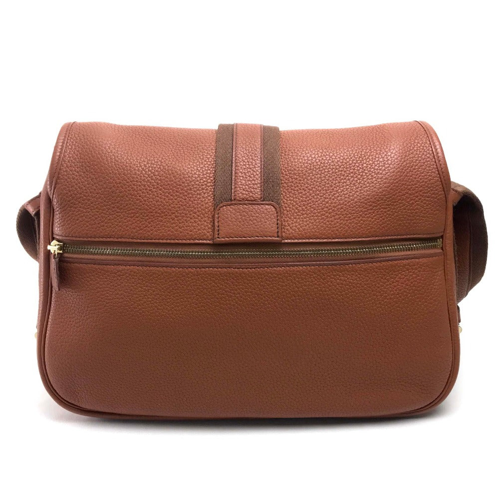 Hermes Shoulder Bag Taurillon Clemence Boolean Lang Women Brown