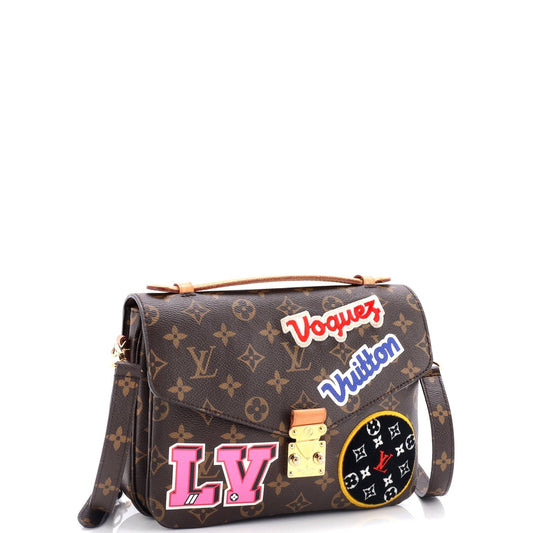Louis Vuitton Pochette Metis Limited Edition Patches Shoulder Bag Canvas Monogram Canvas 2845966