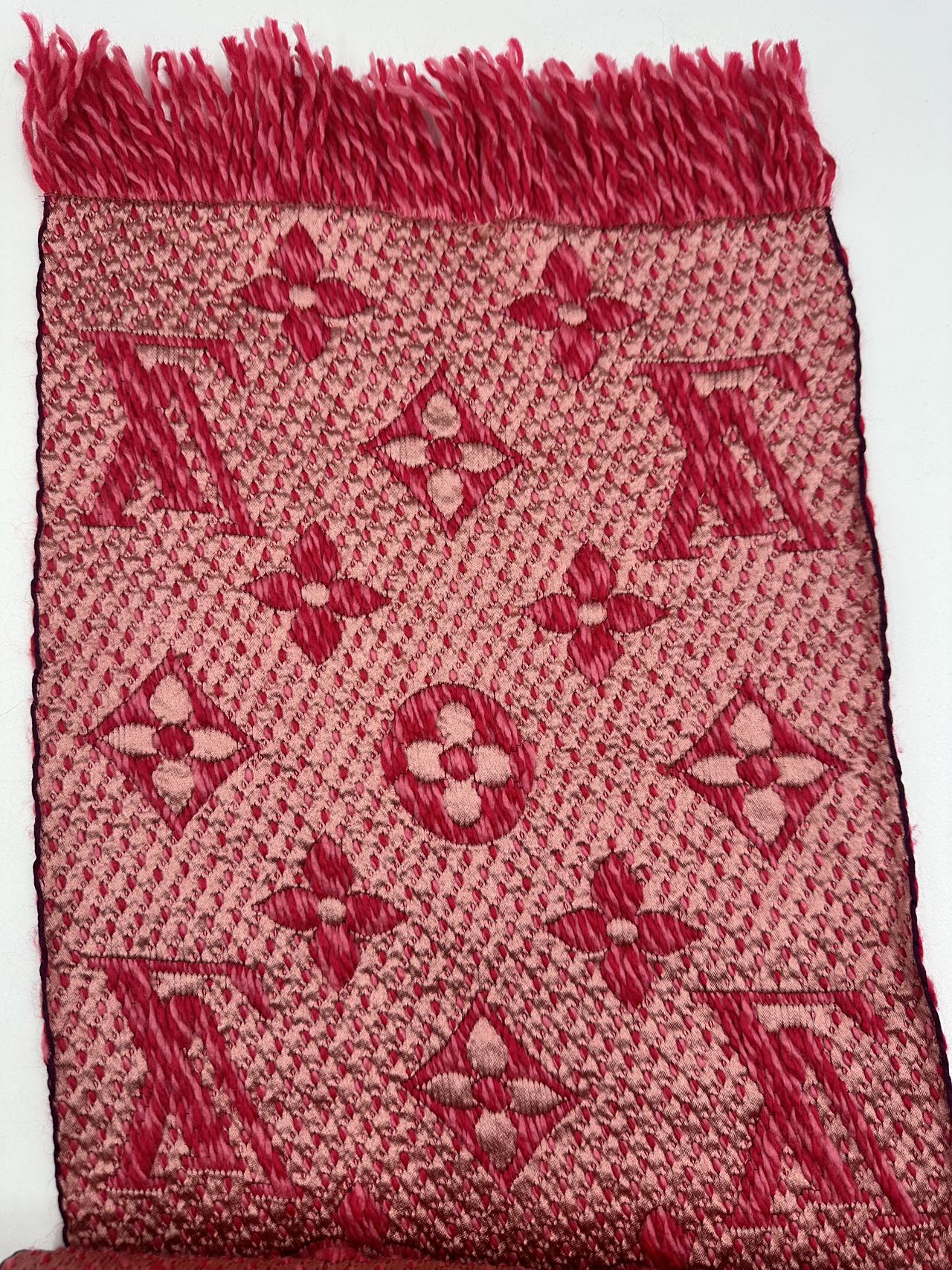 Louis Vuitton Logo Wool Silk Scarf