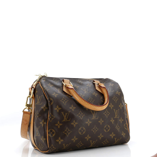 Louis Vuitton Speedy Bandouliere Bag Canvas Monogram Travel Bag Canvas 252850251