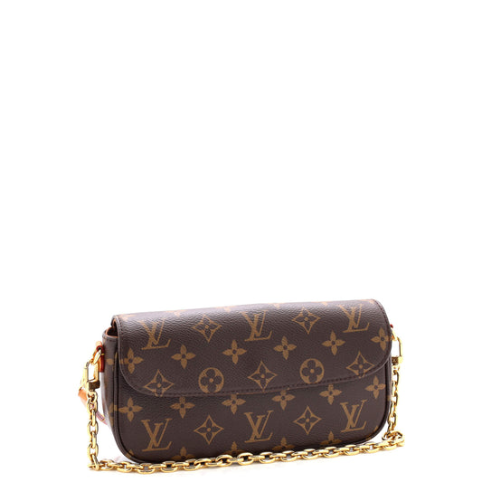 Louis Vuitton Ivy Wallet On Shoulder Bag Canvas Monogram