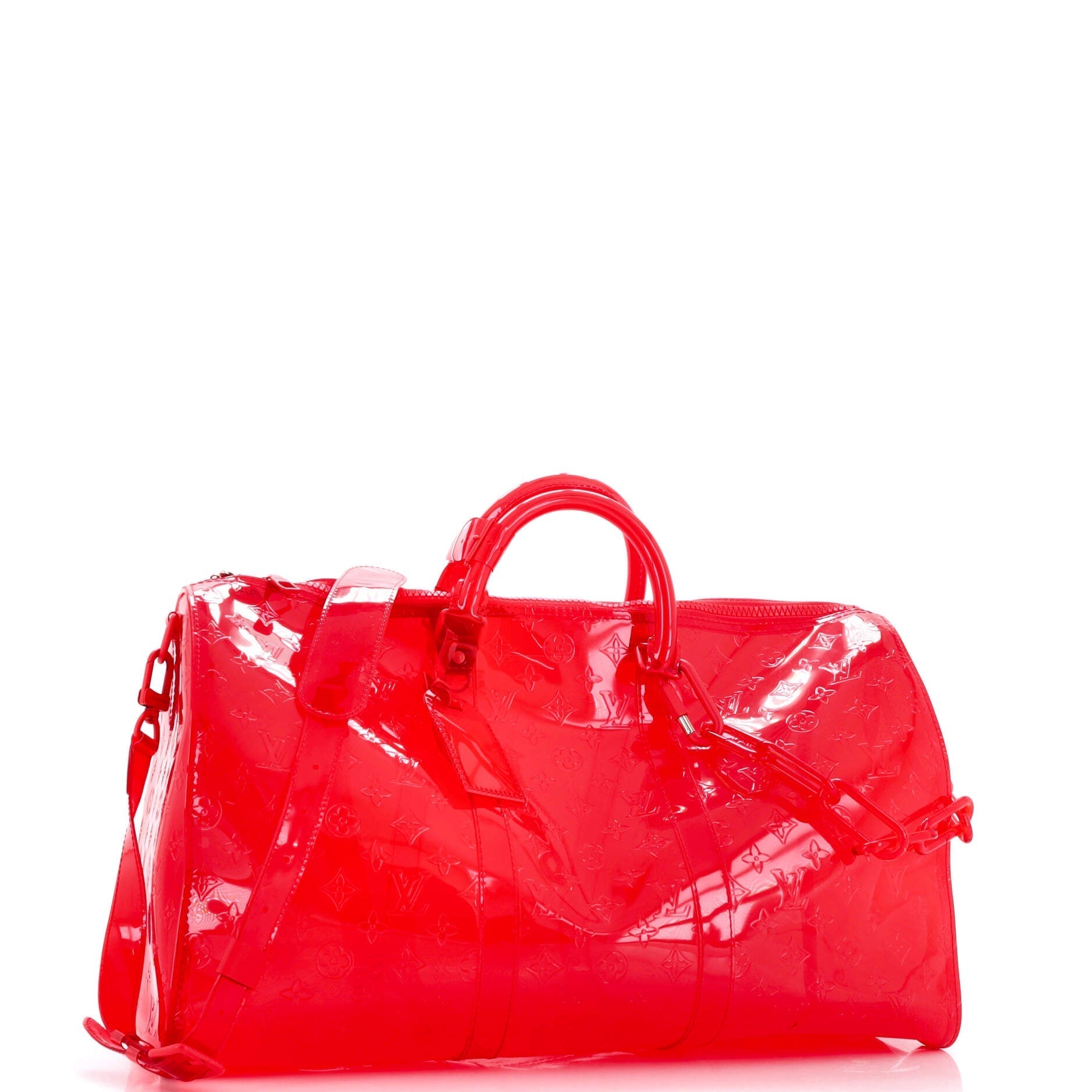 Louis Vuitton Keepall Bandouliere Bag Limited Edition Pvc Monogram Travel Bag