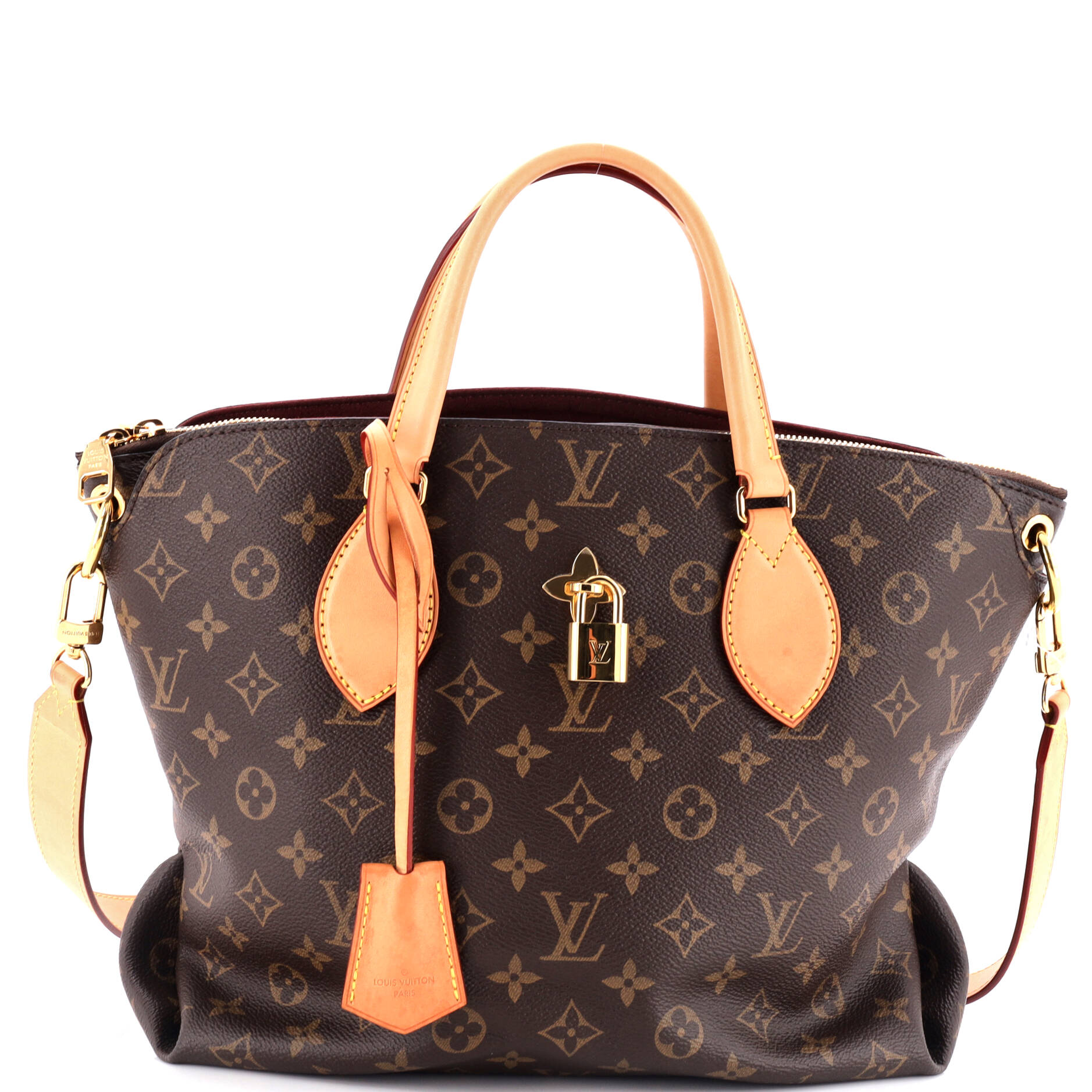 Louis Vuitton Flower Zipped Tote Mm Canvas Monogram Shoulder Bag