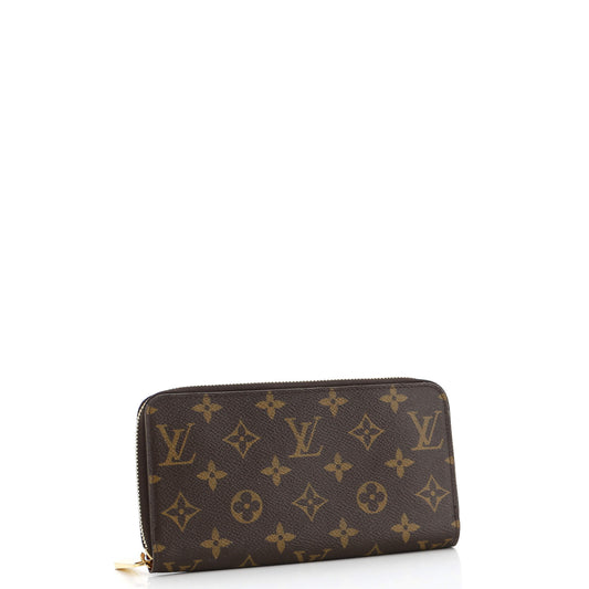 Louis Vuitton Zippy Wallet Handbag Canvas Monogram Travel Bag