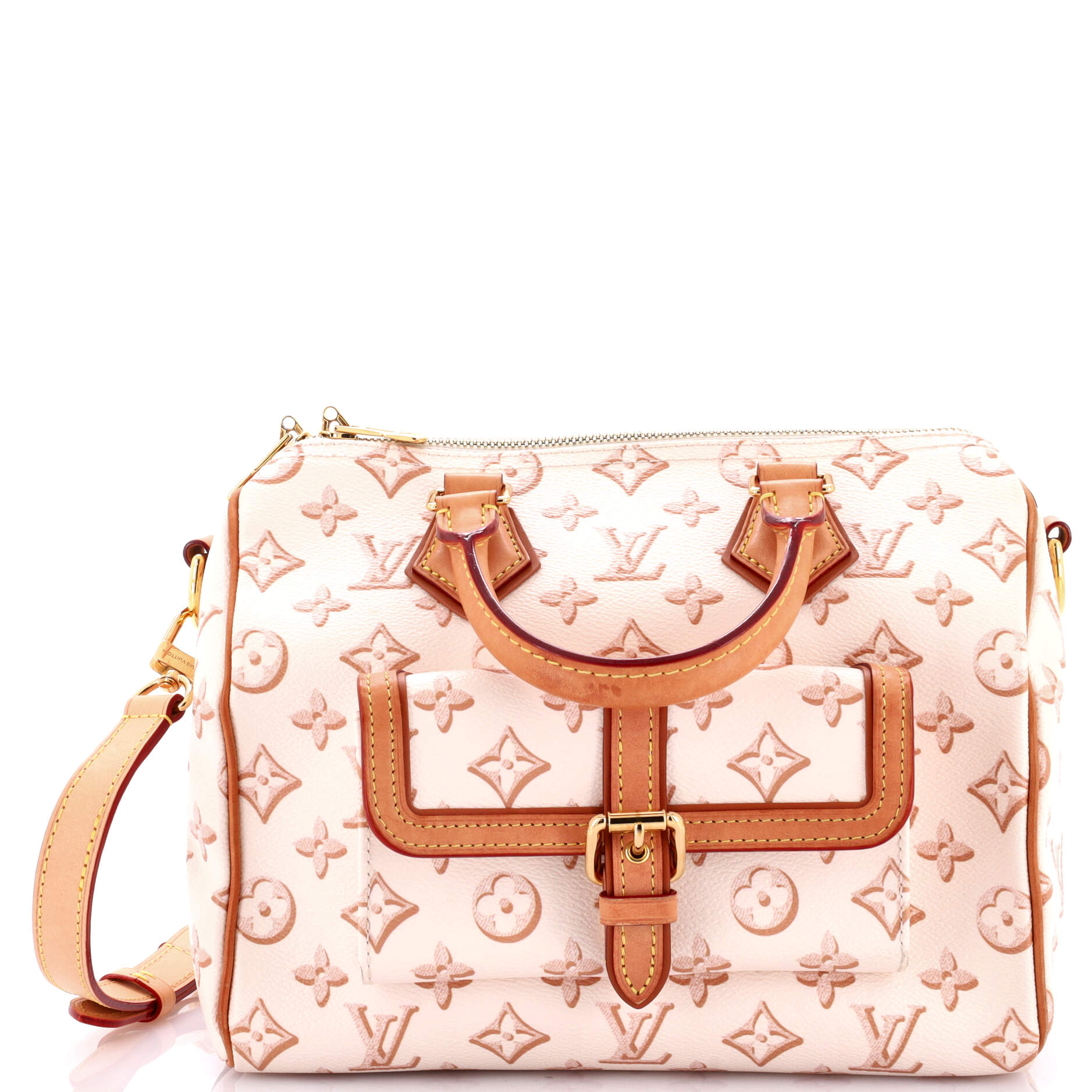 Louis Vuitton Speedy Bandouliere Bag Fall For You Canvas Monogram Travel Bag