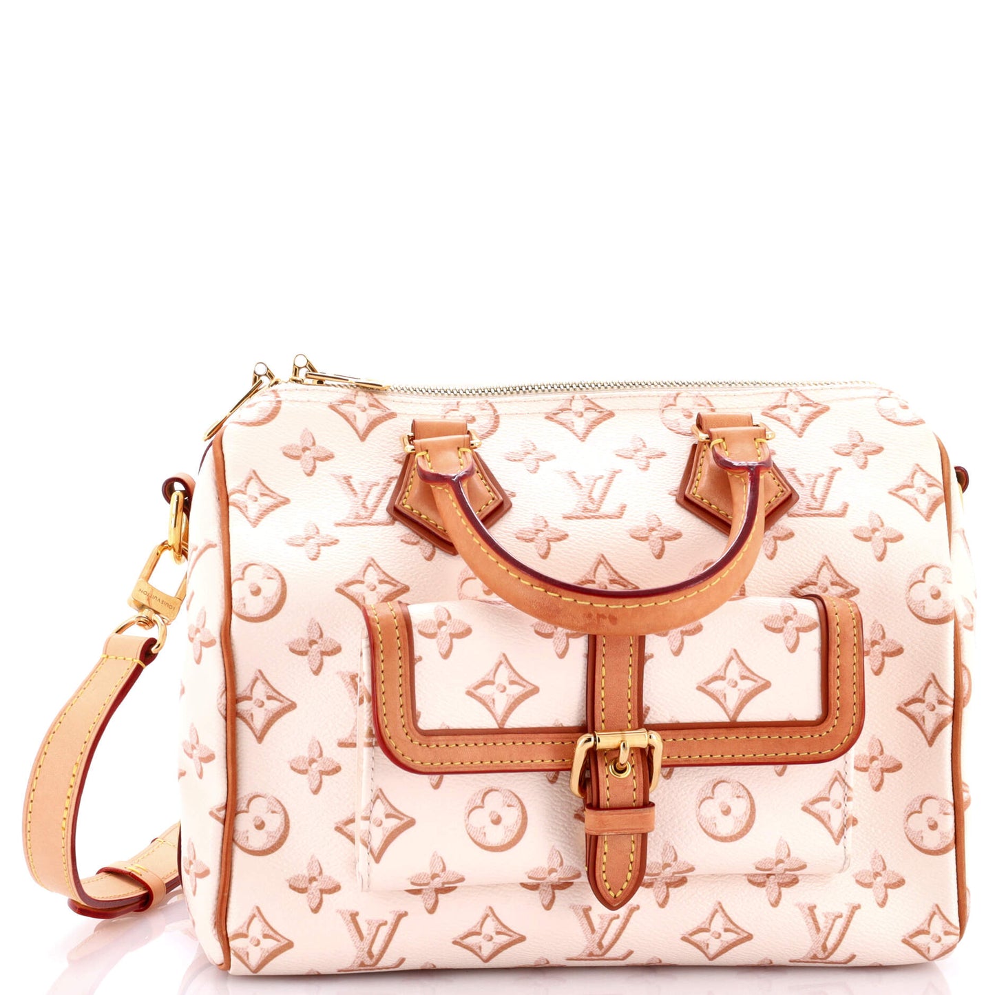Louis Vuitton Speedy Bandouliere Bag Fall For You Canvas Monogram Travel Bag