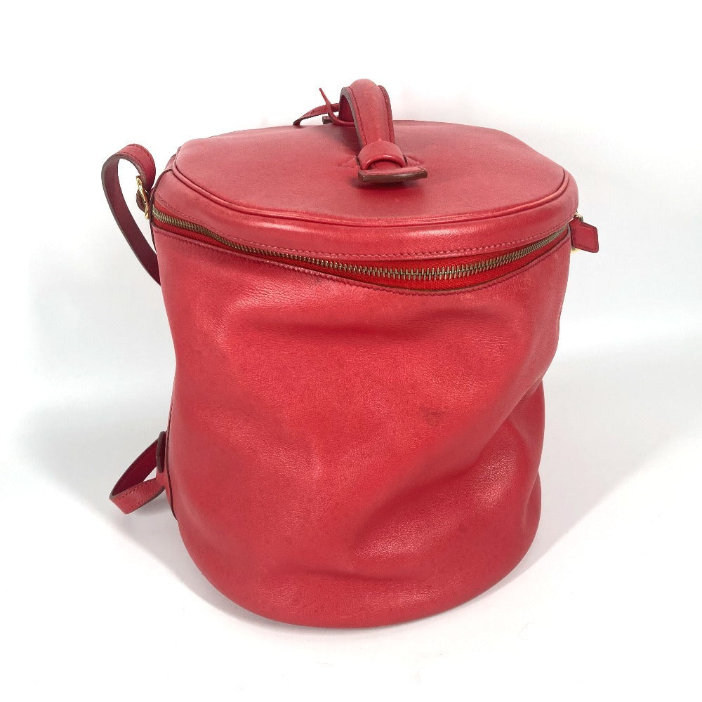 Hermes Handbag Inter City Women Leather Red Travel Bag