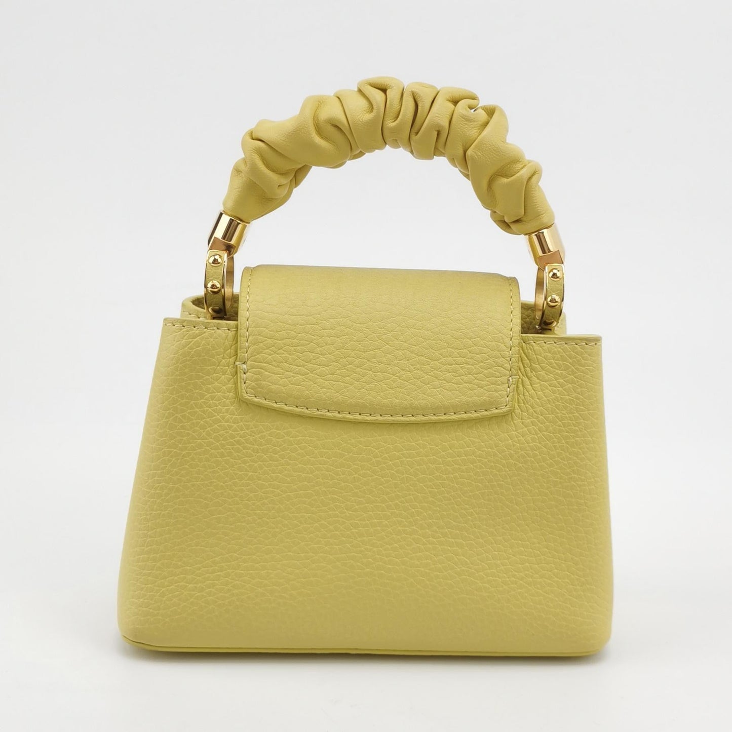 Louis Vuitton Capucines Leather Yellow Hat