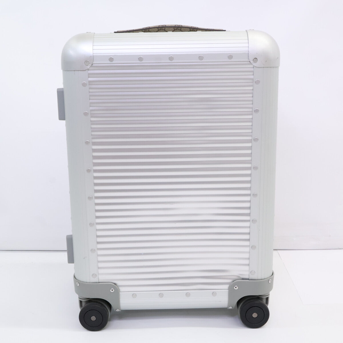 Gucci Porter Fpm Aluminum Supreme Cabin Trolley Bag Canvas Travel Bag