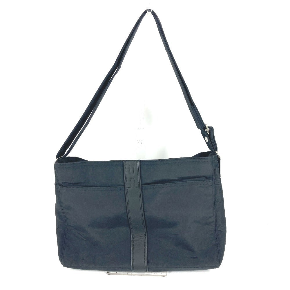 Hermes Shoulder Bag Acapulco Basas Mm Nylon Black