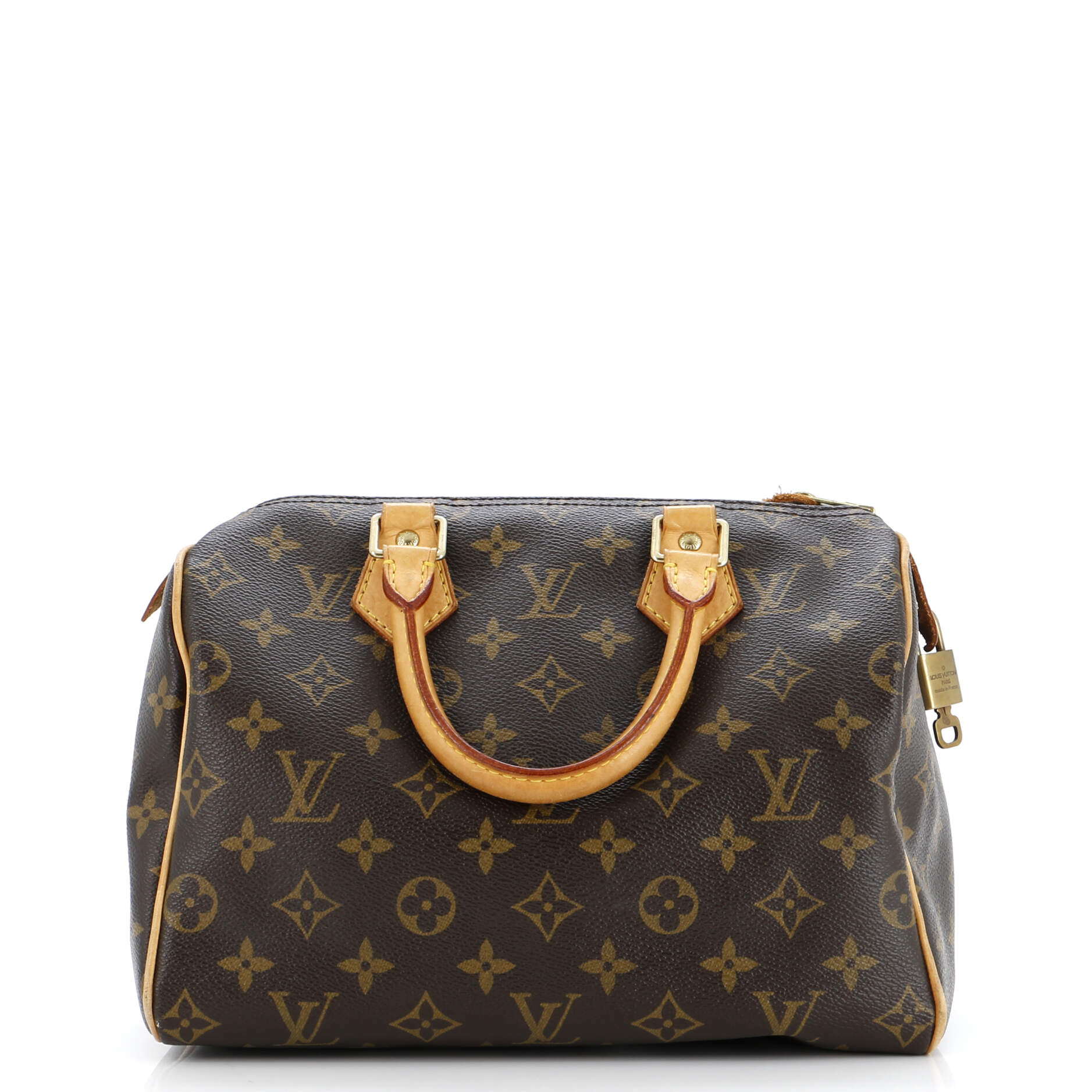 Louis Vuitton Speedy Handbag Canvas Monogram Travel Bag Canvas 252927931