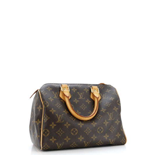 Louis Vuitton Speedy Handbag Canvas Monogram Travel Bag Canvas 252927931
