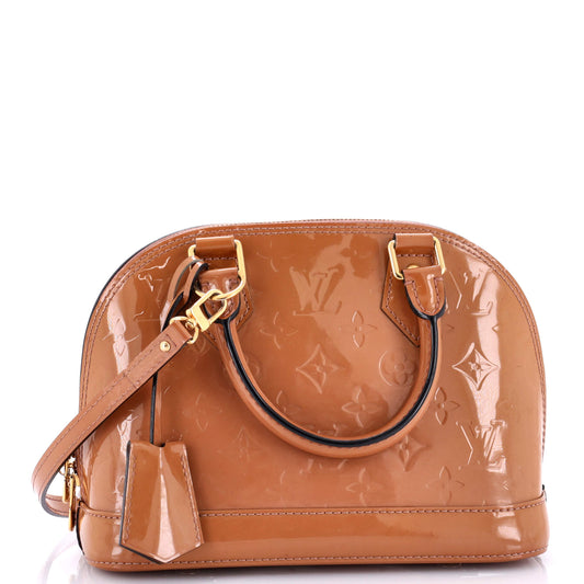Louis Vuitton Alma Handbag Vernis Bb Monogram Shoulder Bag