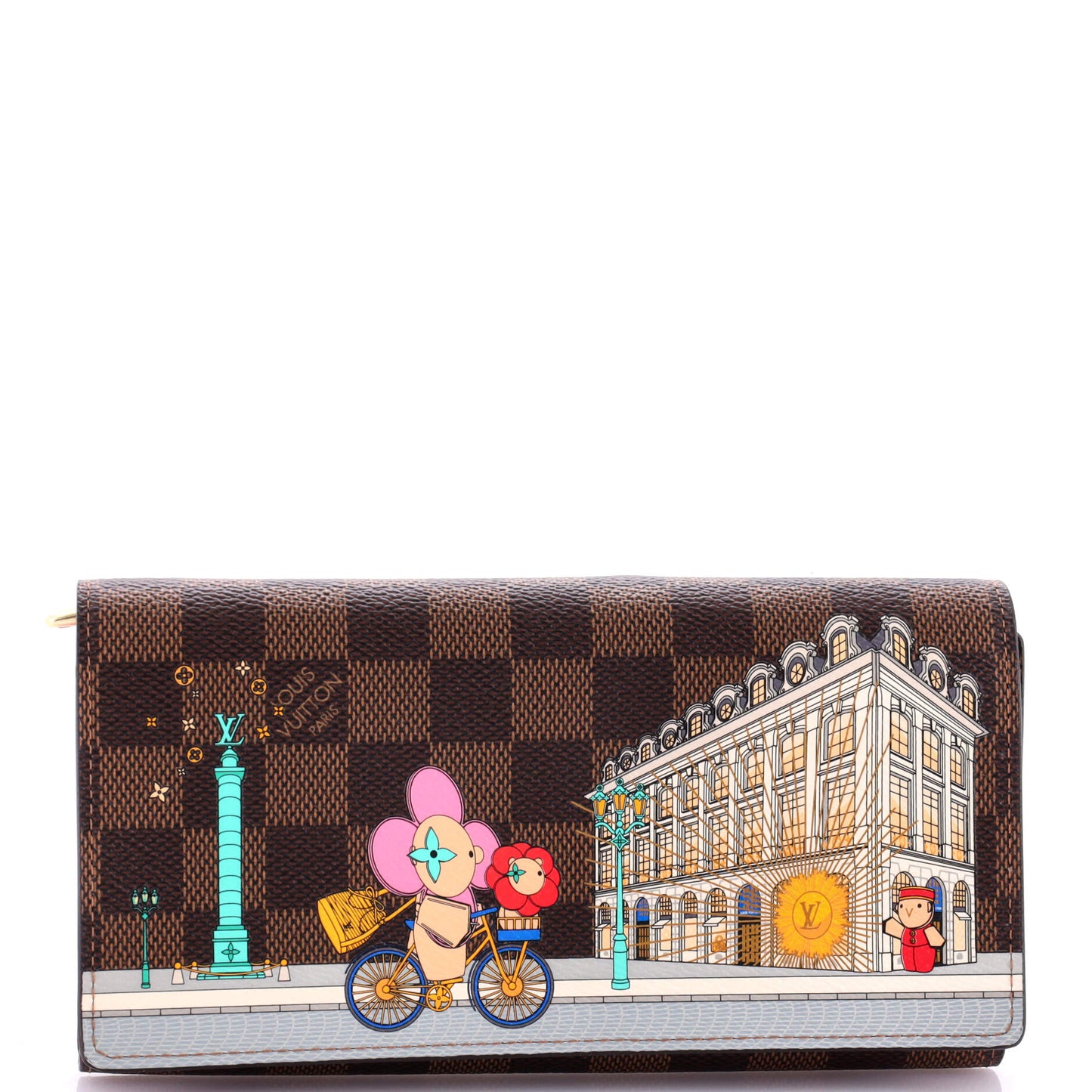 Louis Vuitton Sarah Wallet Limited Edition Vivienne Xmas Damier Travel Bag