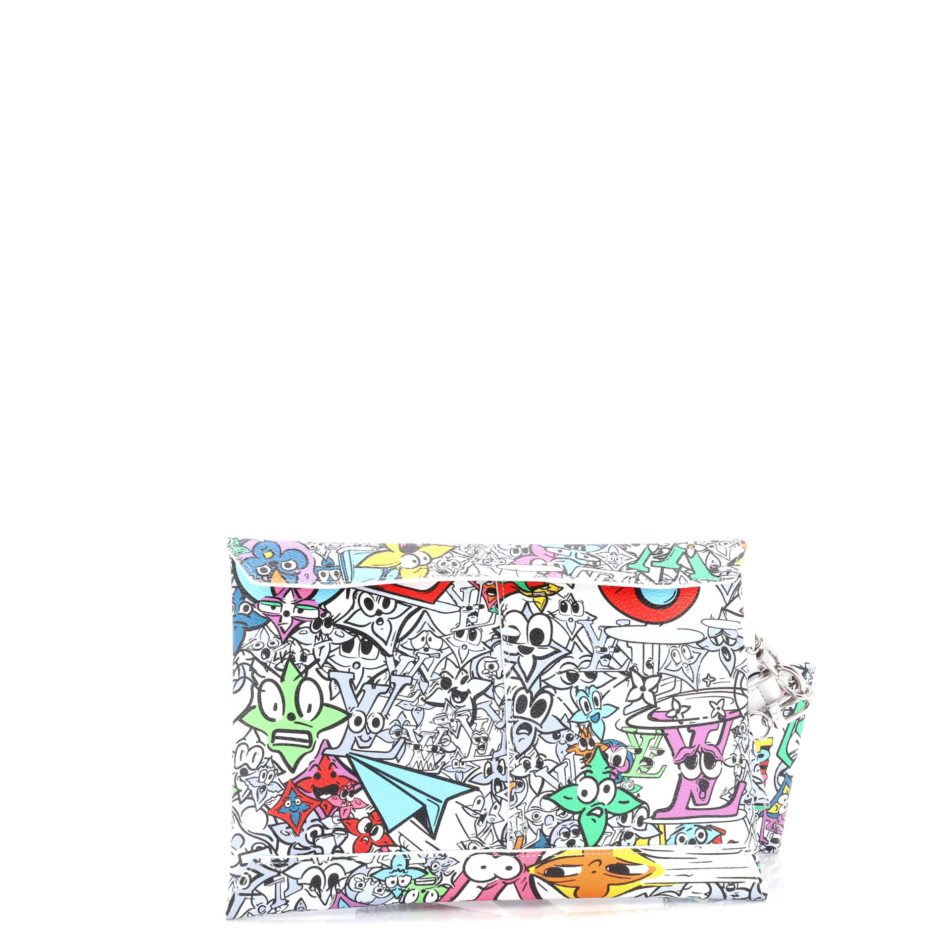Louis Vuitton Trio Envelope Pouch Set Limited Edition Comics Canvas Monogram Clutch Bag