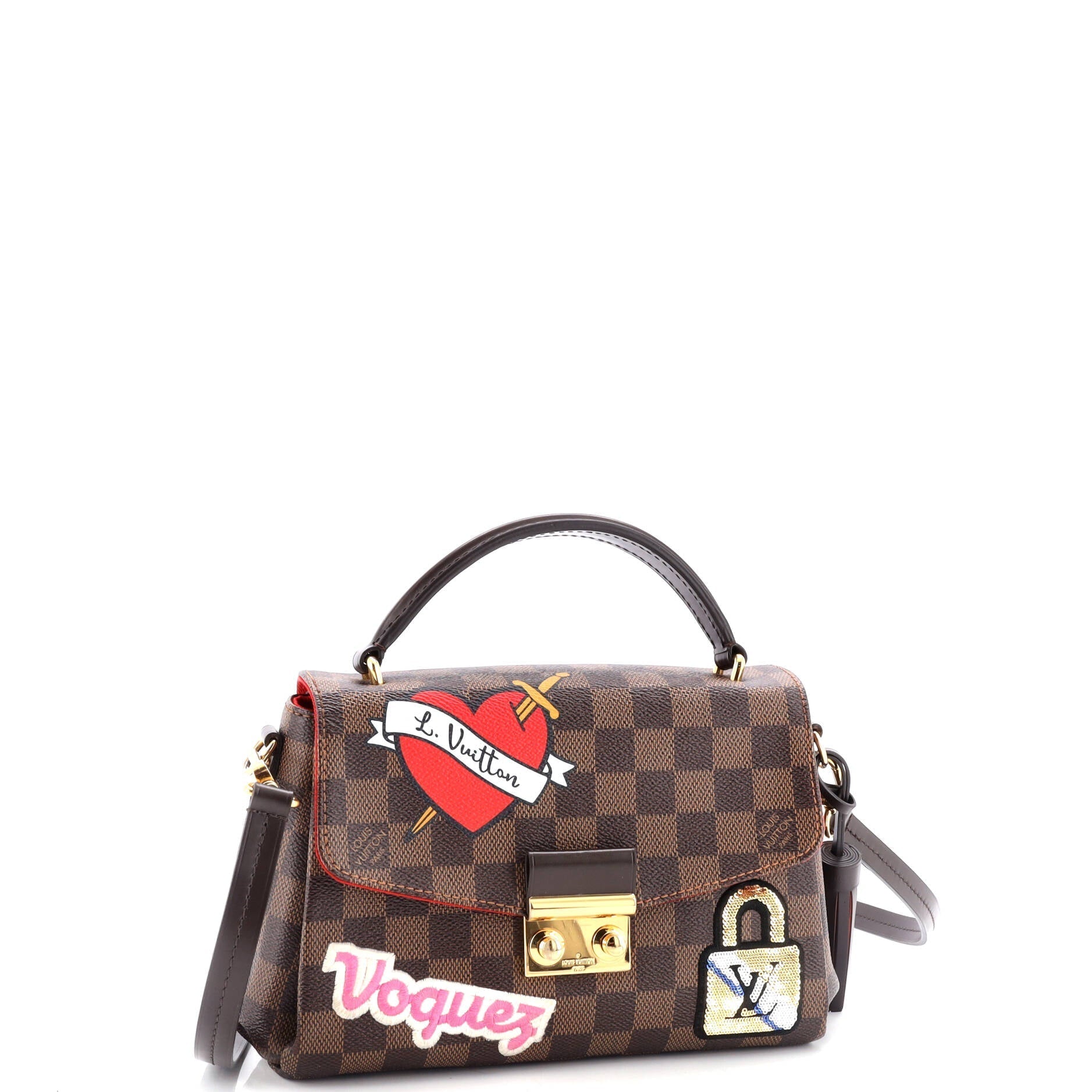 Louis Vuitton Croisette Handbag Limited Edition Patches Damier Shoulder Bag Damier 2949989