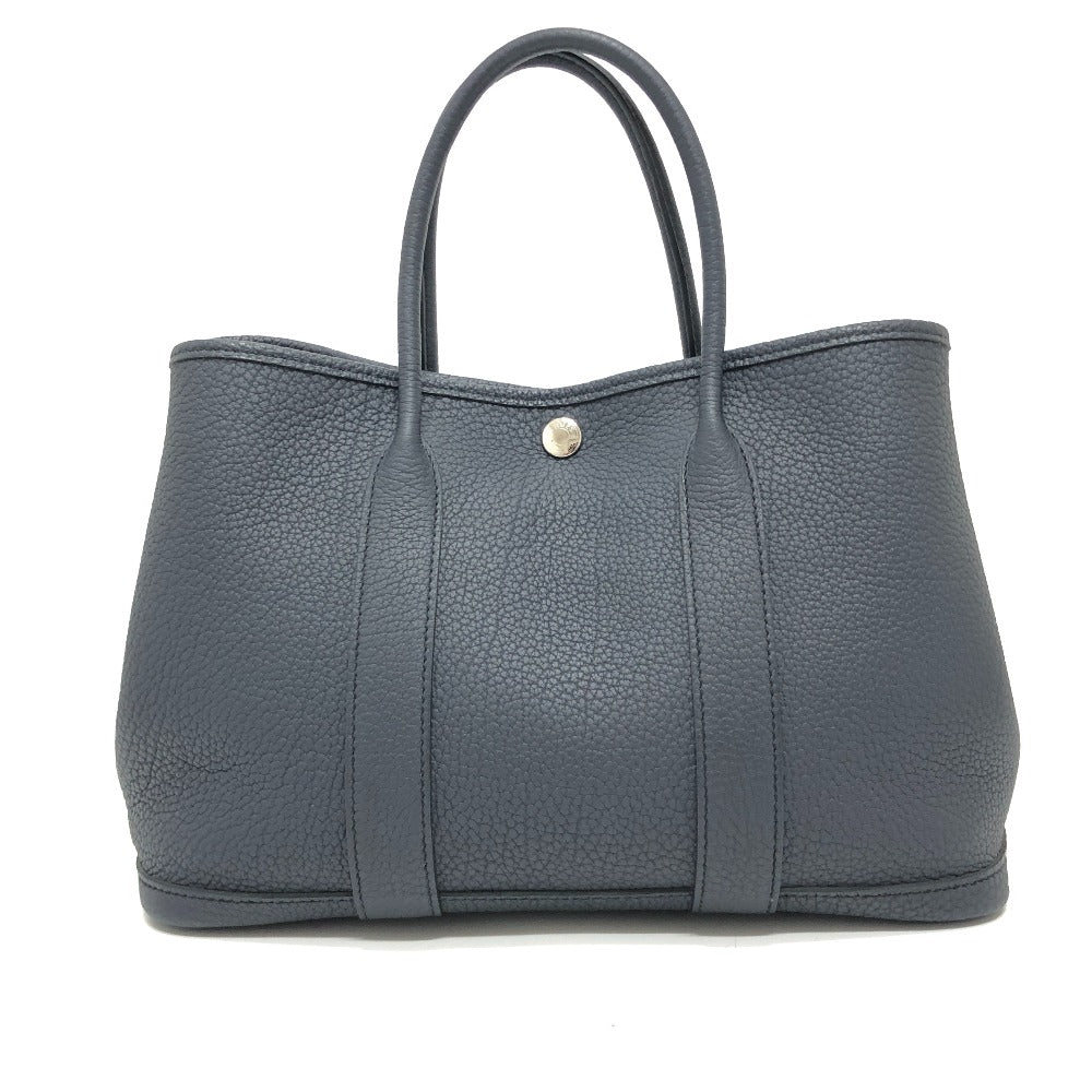 Hermes Handbag Garden Party Tpm Negonda Leather Black Travel Bag