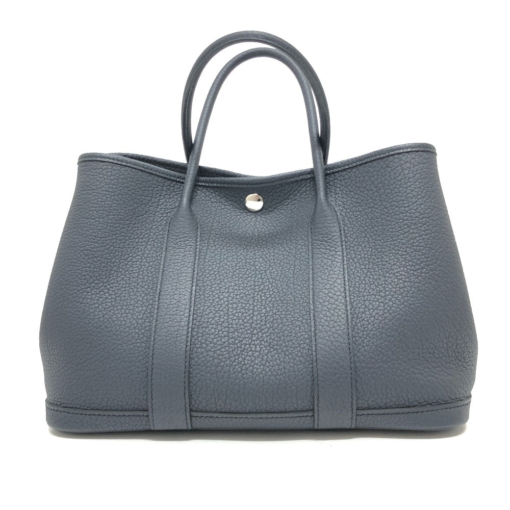 Hermes Handbag Garden Party Tpm Negonda Leather Black Travel Bag
