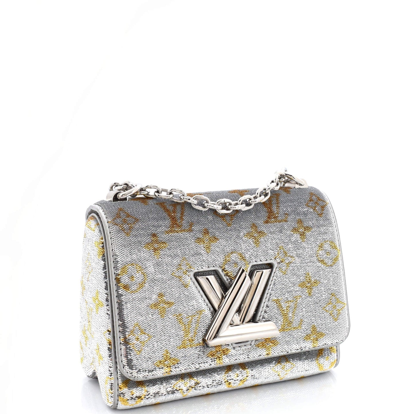 Louis Vuitton LV Twist Handbag Sequins Pm Monogram Travel Bag