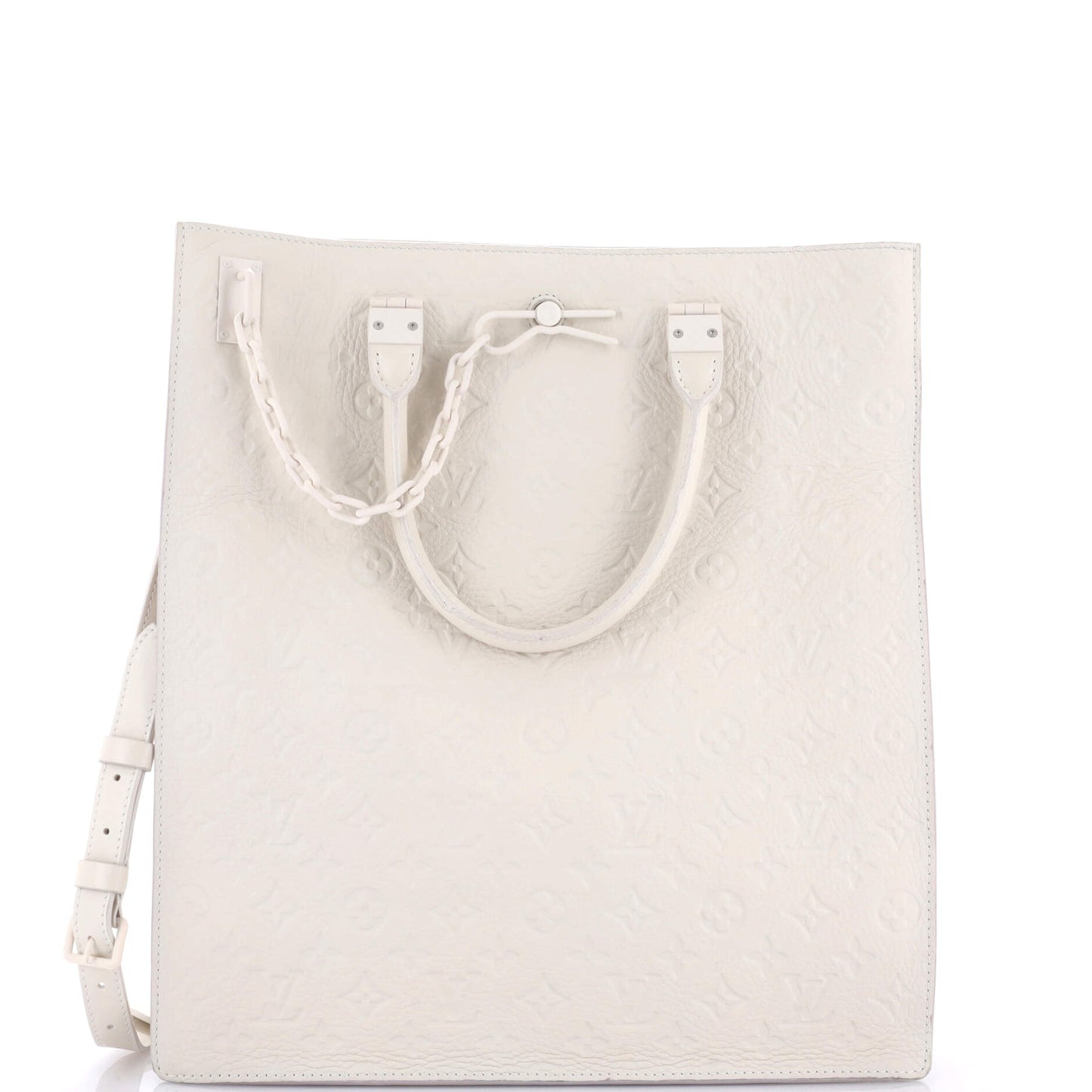 Louis Vuitton Sac Plat Bag Taurillon Leather Monogram Tote Bag